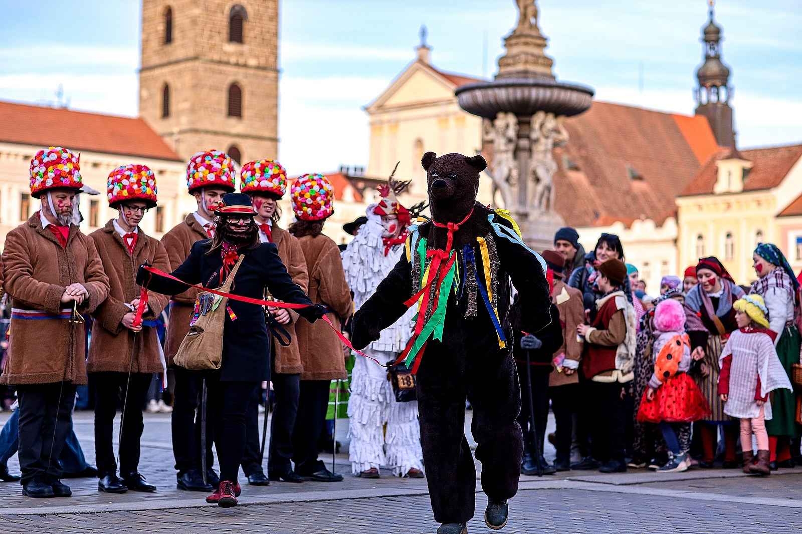 Masopustní koleda v Českých Budějovicích
