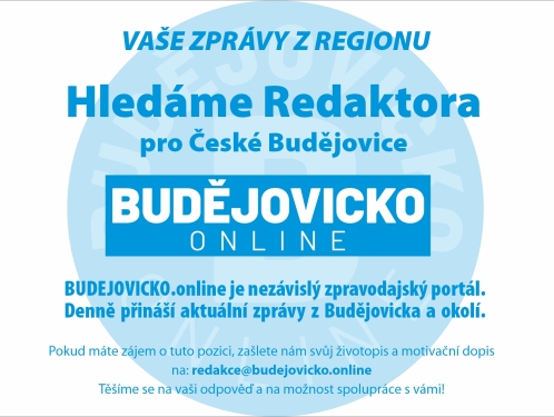 Hledáme Redaktora  pro České Budějovice