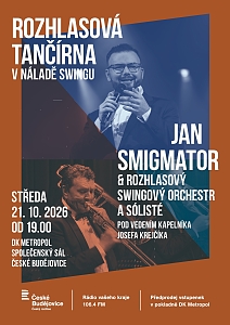 Rozhlasová tančírna 2026 – Jan Smigmator & Rozhlasový swingový orchestr