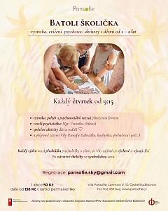 Batolivá školička: rytmika, cvičení, psychosoc. aktivity s dětmi od 1 – 2 let