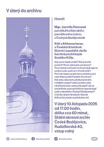 Kříž s Křížovou horou v Českém Krumlově (přednáška / Jarmila Hansová)